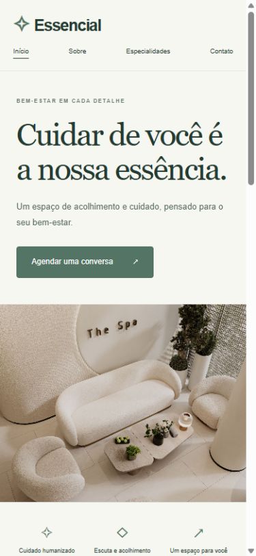 Prévia do modelo Essencial Clínica