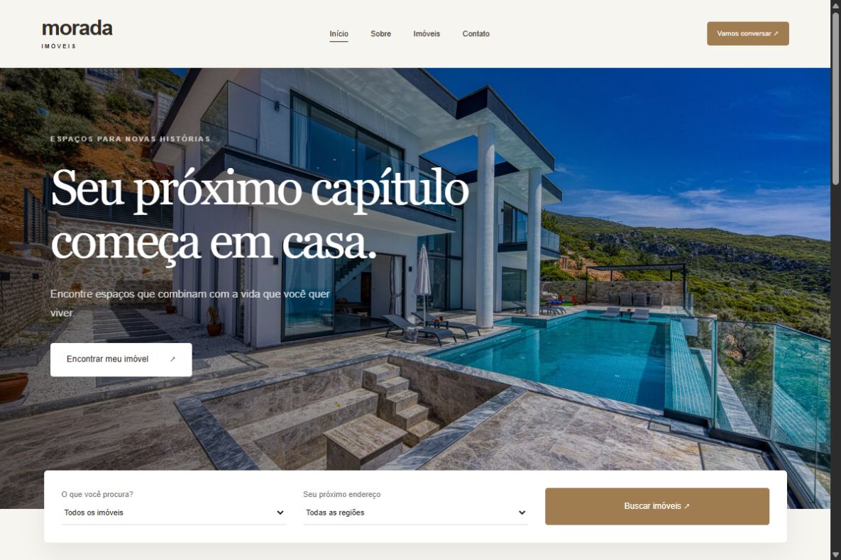 Prévia do modelo Morada Imóveis